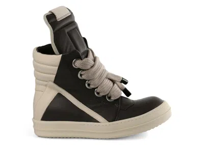 Pre-owned Rick Owens Concordians Jumbo Laced Geobasket (women's) Sneakers In Dark Dust/milk In Multi