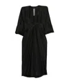 Rick Owens Concordians Kite Midi Dress In Black
