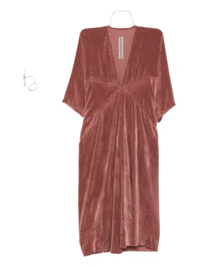 Rick Owens Concordians Kite Velvet Midi Dress