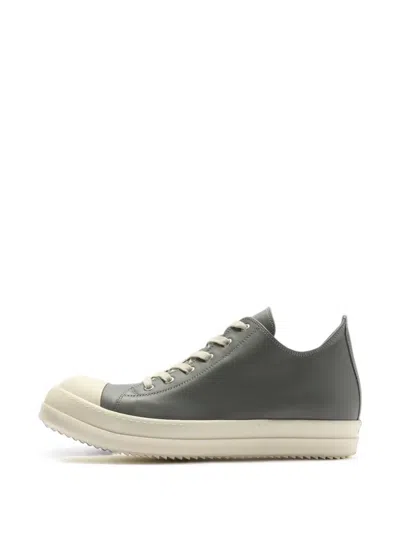 Rick Owens Concordians Leather Sneakers In Gray