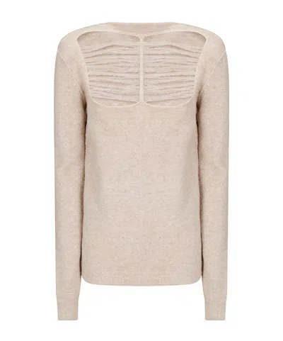 Rick Owens Concordians Ls Top In Neutral
