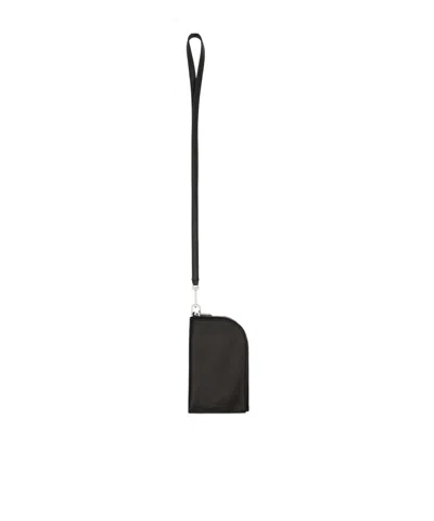 Rick Owens Concordians Neck Bag In Black