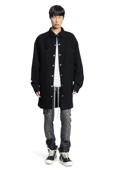 Rick Owens Concordians Outershirt In Black