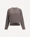 Rick Owens Concordians Round Neck Sweater In Gray
