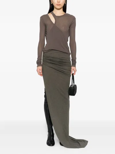 Rick Owens Concordians Skirts In Gray
