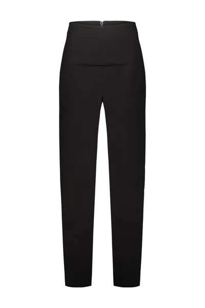 Rick Owens Concordians Sliced Long Skirt Clothing In Black