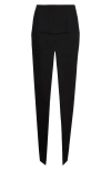 Rick Owens Concordians Sliced Wool Twill Skirt In Black