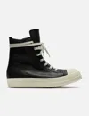Rick Owens Hollywood Leather High Top Sneaker In Black