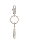 Rick Owens Concordians Teardrop Keyring In Silver