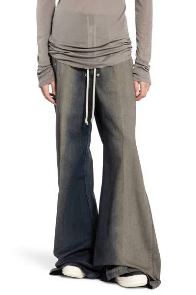 Rick Owens Concordians Wide Bela Pants In Gray