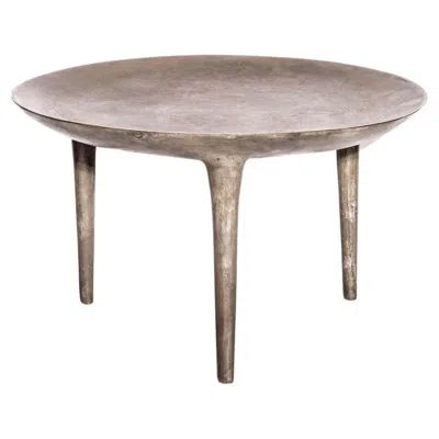 Pre-owned Rick Owens Contemporary Bronze Side Table, Low Brazier By  In Gold