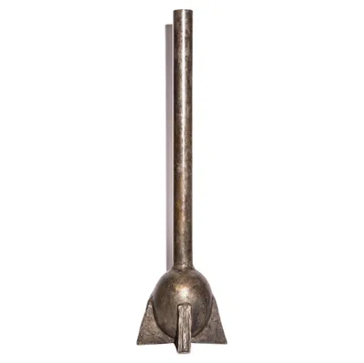 Pre-owned Rick Owens Contemporary Bronze Swan Neck Vase By  In Gold