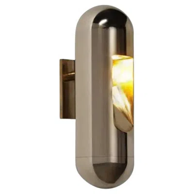 Pre-owned Rick Owens Contemporary Bronze Wall Sconce, Applique By  In Gold