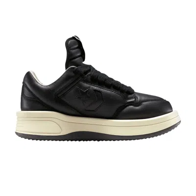 Pre-owned Rick Owens Converse X  Drkshdw Turbowpn Low 'black Cloud Cream' | Men's Size 42