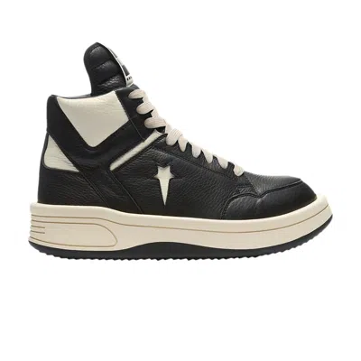 Pre-owned Rick Owens Converse X  Drkshdw Turbowpn Mid 'black Cloud Cream' | Men's Size 45