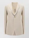 Rick Owens Corduroy Blazer Peak Lapels In Neutral
