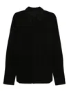 Rick Owens Double-pocket Long-sleeve Shirt In Black