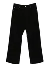 Rick Owens Wide-leg Trousers With Belt Loops And Five-pocket Style In Black