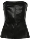 Rick Owens Black Porterville Coated Denim Top
