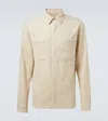 Rick Owens Cotton And Linen-blend Corduroy Shirt In White