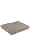 Rick Owens Cotton Beach Towel (100 Cm X 170 Cm) In Grey