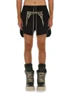 Rick Owens Cotton Bermuda Shorts In Black
