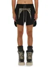 Rick Owens Cotton Bermuda Shorts In Black