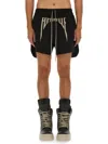 Rick Owens Cotton Bermuda Shorts In Black