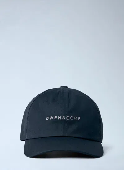 Rick Owens Cotton Cap In Blue