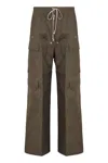 Rick Owens Cotton Cargo-trousers In Brown