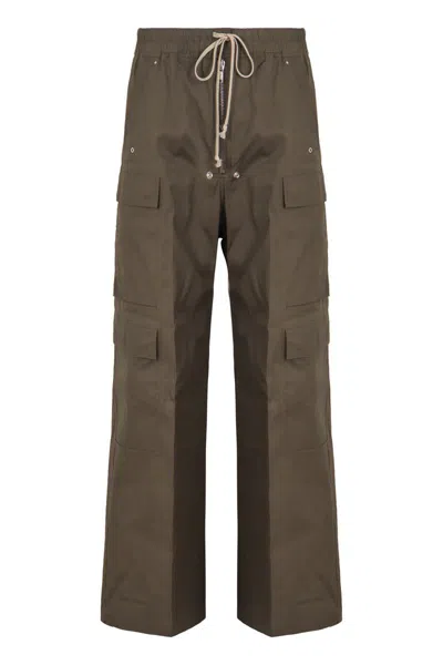 RICK OWENS RICK OWENS COTTON CARGO-TROUSERS