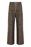 Rick Owens Cotton Cargo-trousers In Brown