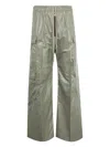 Rick Owens Cotton Cargo Trousers In Grün
