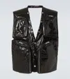Rick Owens Cotton Cargo Vest In Black