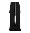 Rick Owens Cotton Creatch Cargo Sweatpants In Black
