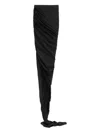 Rick Owens Cotton Fitted Skirt In Black
