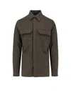 Rick Owens Structured Cotton Work Shirt With Button-down Front