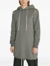Rick Owens Cotton Hoodie In Green