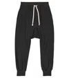 Rick Owens Cotton Jersey Sweatpants In Black