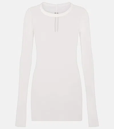 Rick Owens Cotton Jersey Top In White