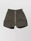 Rick Owens Cotton Poplin Boxers With Side Pockets In Gray