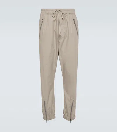 Rick Owens Cotton Poplin Pants In White