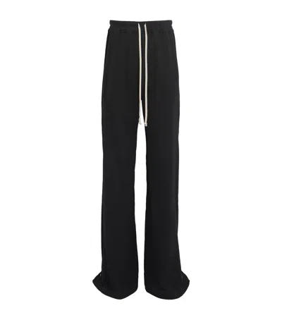 Rick Owens Cotton Pusher Trousers In Black