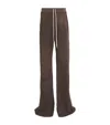 Rick Owens Cotton Pusher Trousers In Brown
