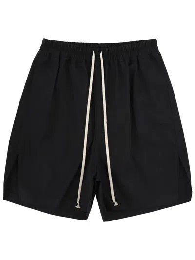Rick Owens Cotton Shorts In Black