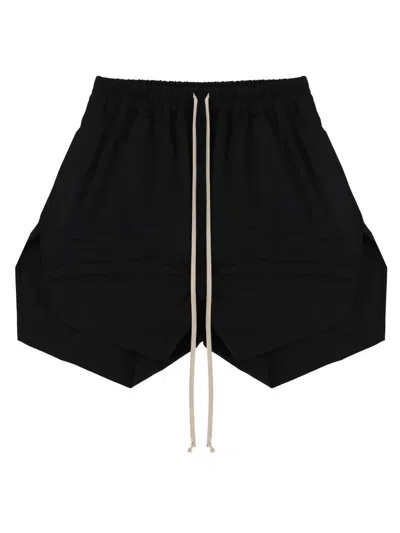Rick Owens Cotton Shorts In Black