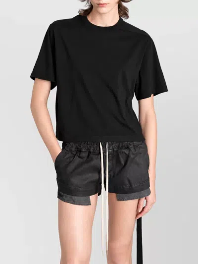Rick Owens Cotton Short-sleeve T-shirt In Black