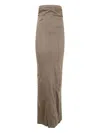 Rick Owens Women Jersey Lido Skirt In Neutrals