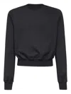 Rick Owens Cotton Sweatshirt In 黑色
