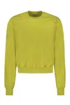 Rick Owens Round Collar Long Sleeve Sweater In Green